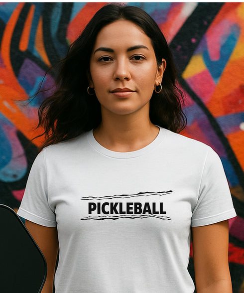 Pickleball Impact by Pepini Pickleball β white Casual Wear Pickleball T-Shirt front view